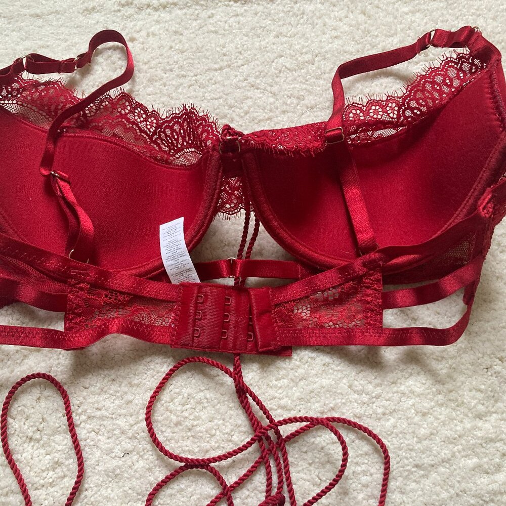 Red Lace Bra - Picture 4 of 4